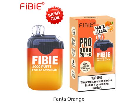 FIBIE 8000 jednorazowy elektroniczny papieros FANTA ORANGE